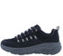 Pantofi sport, dama, SKECHERS D'LUX WALKER GOLDEN STEP 150106-BKRG negru, piele nabuc